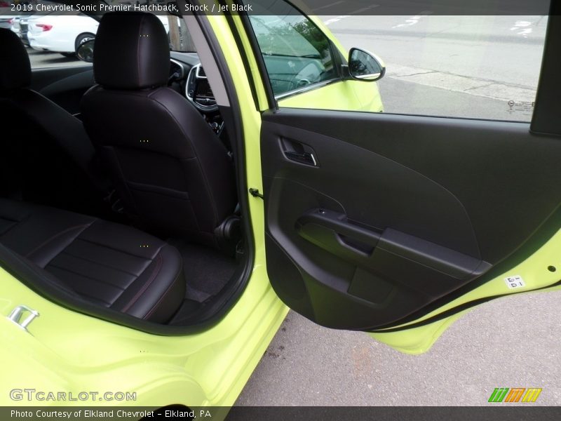 Shock / Jet Black 2019 Chevrolet Sonic Premier Hatchback