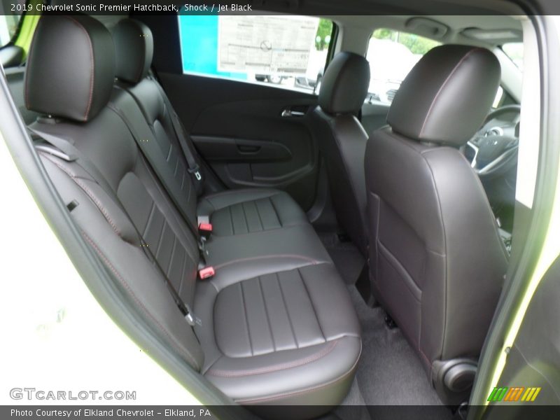 Rear Seat of 2019 Sonic Premier Hatchback