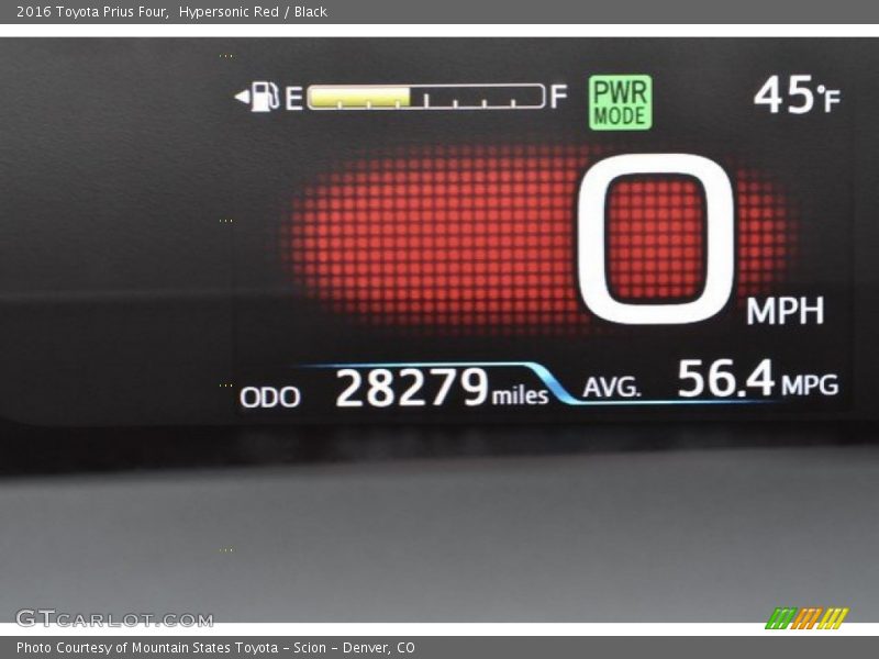 Hypersonic Red / Black 2016 Toyota Prius Four