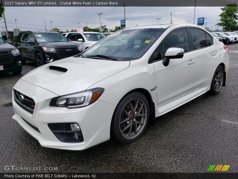 Crystal White Pearl / Carbon Black 2017 Subaru WRX STI Limited