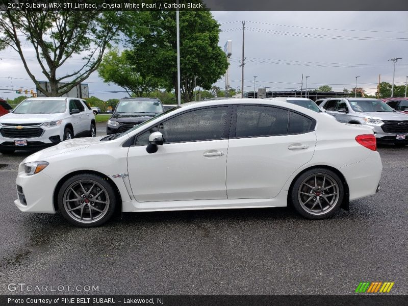 Crystal White Pearl / Carbon Black 2017 Subaru WRX STI Limited