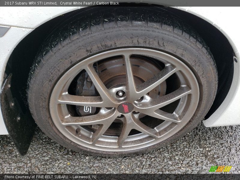 Crystal White Pearl / Carbon Black 2017 Subaru WRX STI Limited