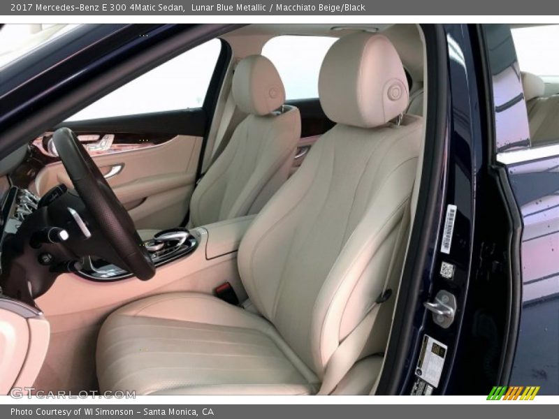 Lunar Blue Metallic / Macchiato Beige/Black 2017 Mercedes-Benz E 300 4Matic Sedan