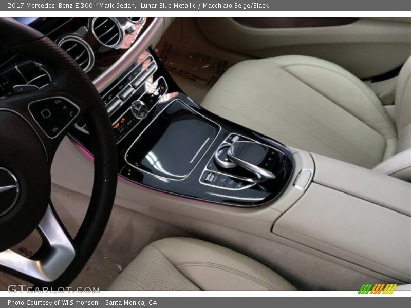 Lunar Blue Metallic / Macchiato Beige/Black 2017 Mercedes-Benz E 300 4Matic Sedan