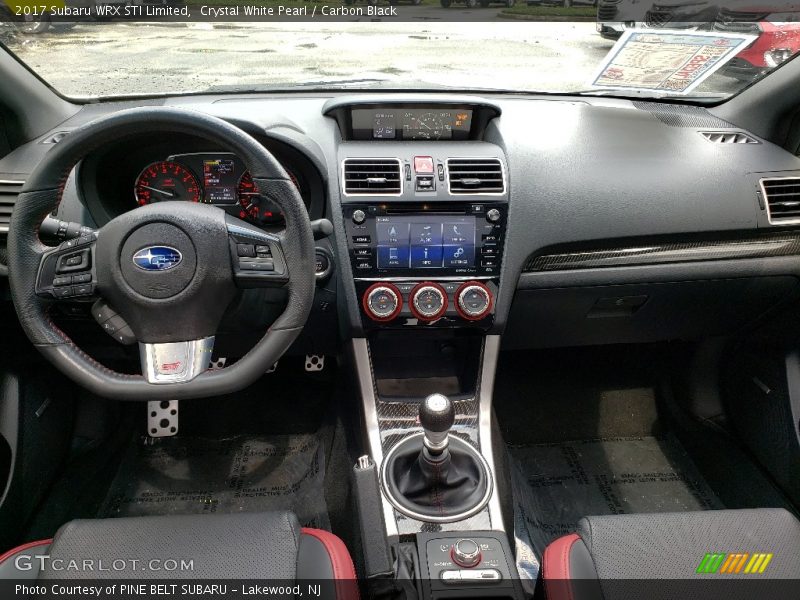 Crystal White Pearl / Carbon Black 2017 Subaru WRX STI Limited