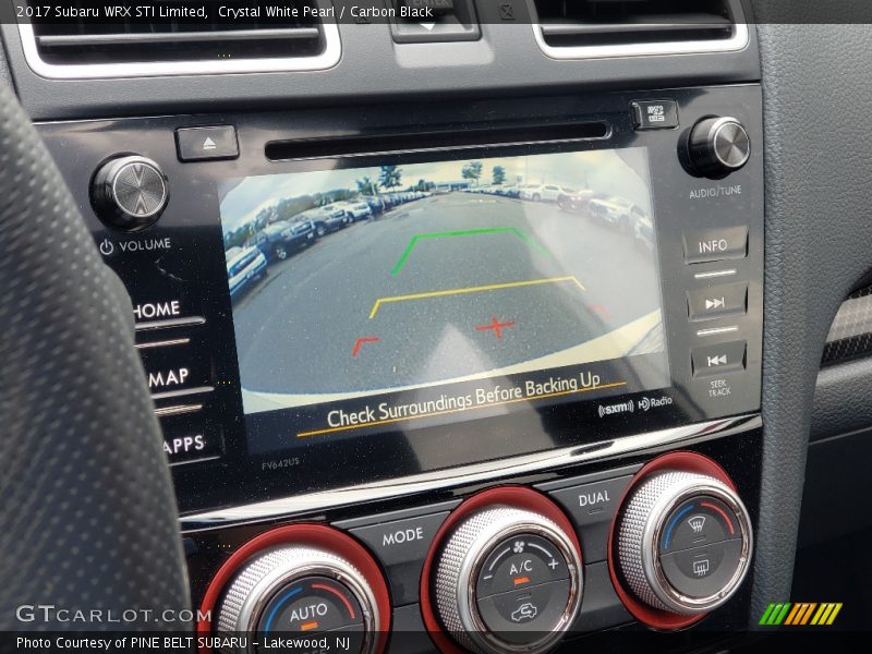 Crystal White Pearl / Carbon Black 2017 Subaru WRX STI Limited