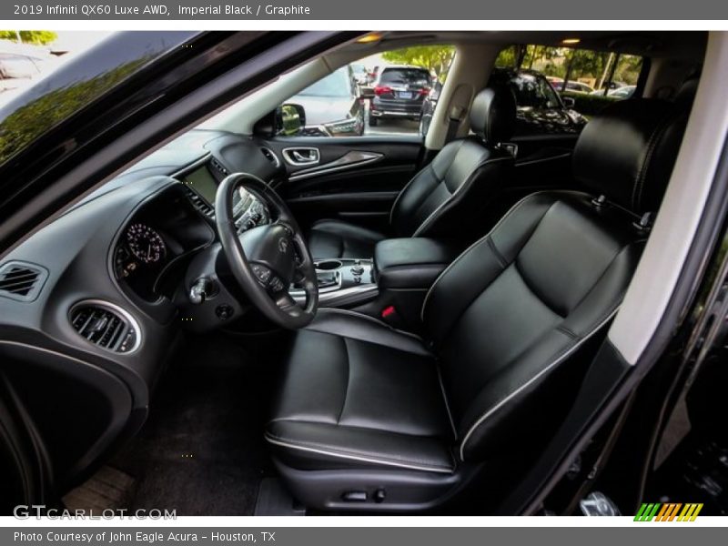 Front Seat of 2019 QX60 Luxe AWD