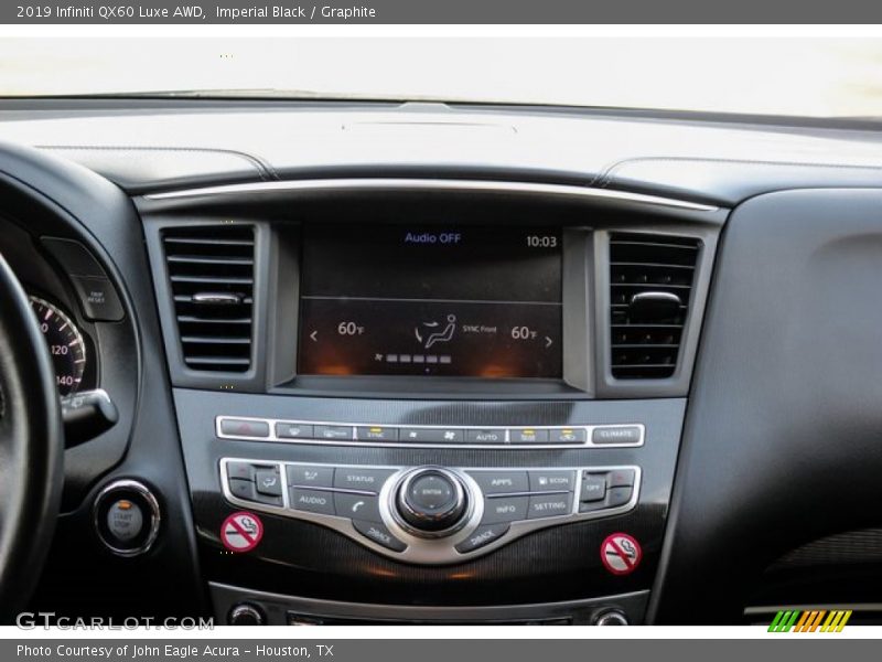 Controls of 2019 QX60 Luxe AWD