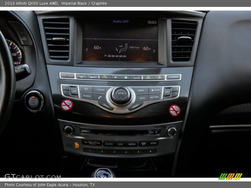 Controls of 2019 QX60 Luxe AWD
