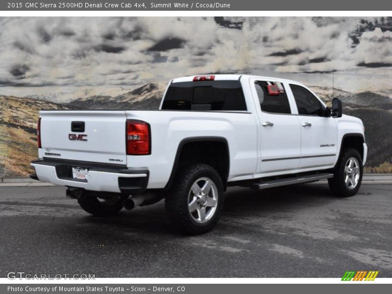 Summit White / Cocoa/Dune 2015 GMC Sierra 2500HD Denali Crew Cab 4x4