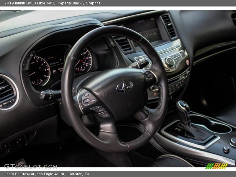 Imperial Black / Graphite 2019 Infiniti QX60 Luxe AWD