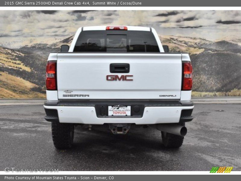 Summit White / Cocoa/Dune 2015 GMC Sierra 2500HD Denali Crew Cab 4x4