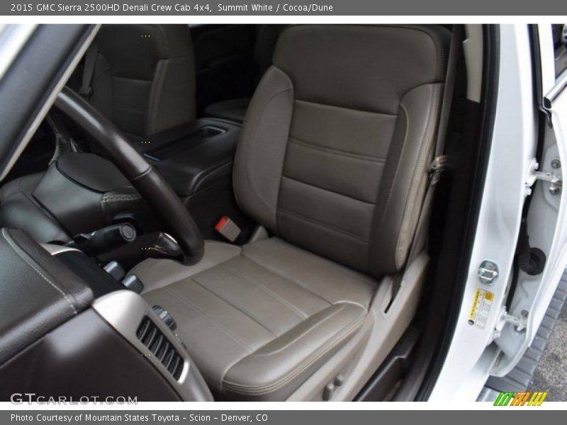 Summit White / Cocoa/Dune 2015 GMC Sierra 2500HD Denali Crew Cab 4x4