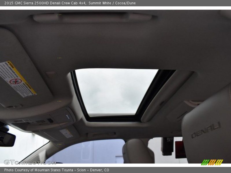 Summit White / Cocoa/Dune 2015 GMC Sierra 2500HD Denali Crew Cab 4x4