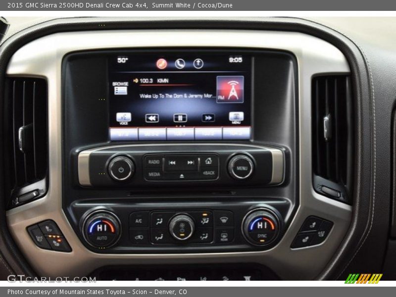 Summit White / Cocoa/Dune 2015 GMC Sierra 2500HD Denali Crew Cab 4x4