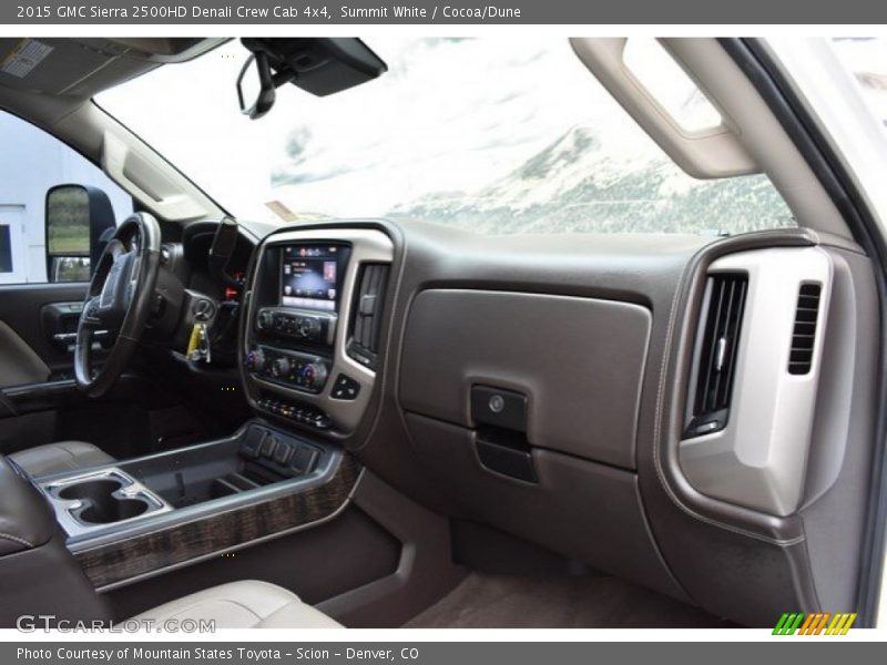 Summit White / Cocoa/Dune 2015 GMC Sierra 2500HD Denali Crew Cab 4x4