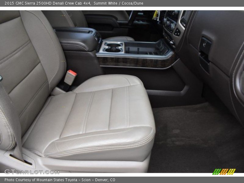 Summit White / Cocoa/Dune 2015 GMC Sierra 2500HD Denali Crew Cab 4x4