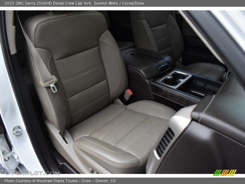 Summit White / Cocoa/Dune 2015 GMC Sierra 2500HD Denali Crew Cab 4x4