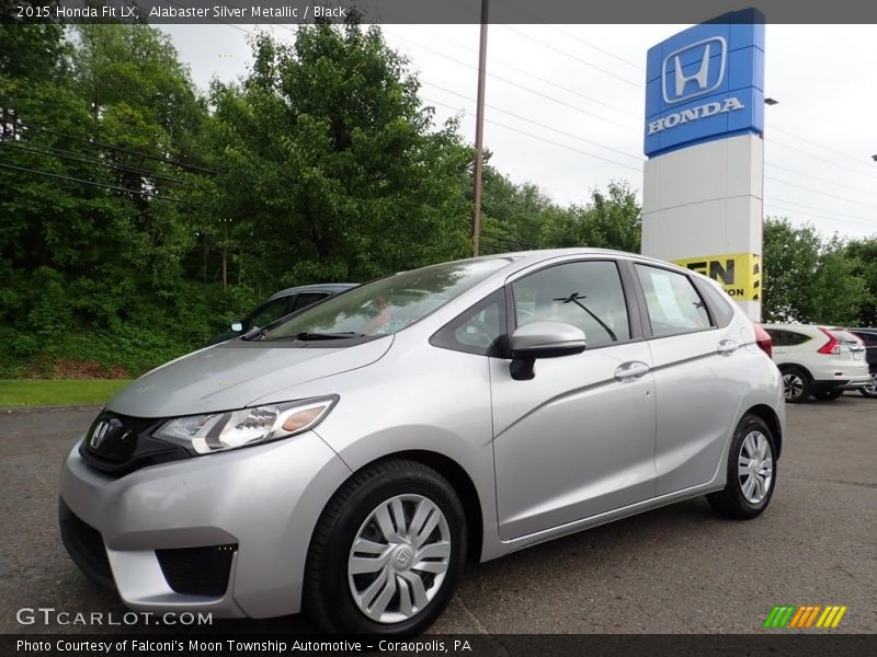 Alabaster Silver Metallic / Black 2015 Honda Fit LX