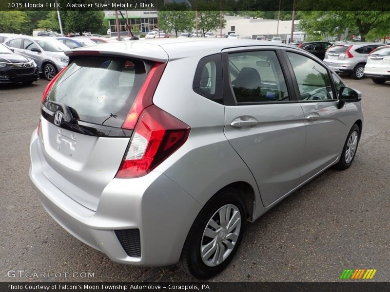 Alabaster Silver Metallic / Black 2015 Honda Fit LX