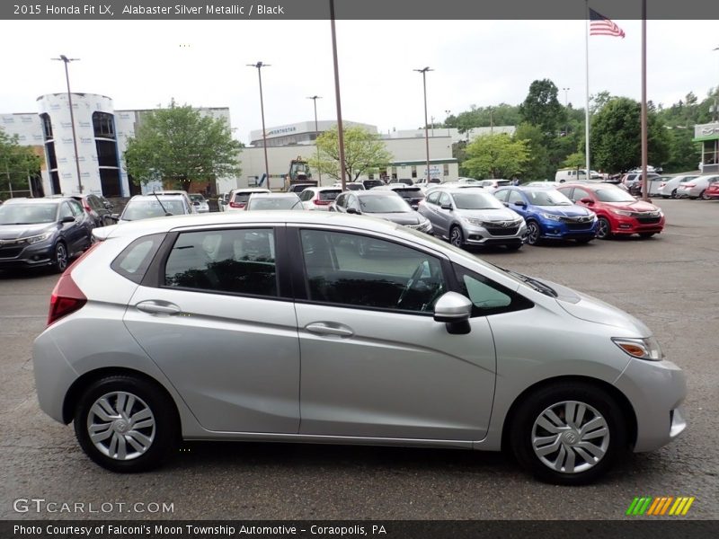 Alabaster Silver Metallic / Black 2015 Honda Fit LX