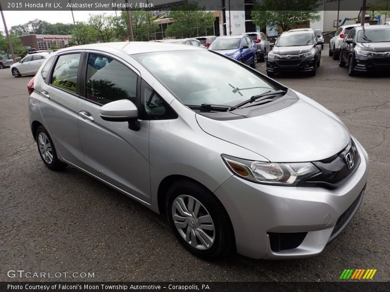 Alabaster Silver Metallic / Black 2015 Honda Fit LX