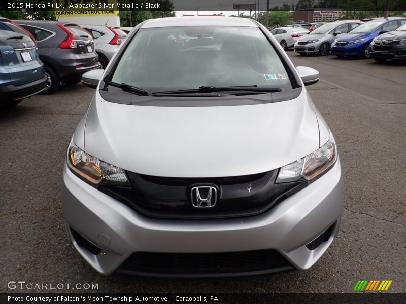 Alabaster Silver Metallic / Black 2015 Honda Fit LX