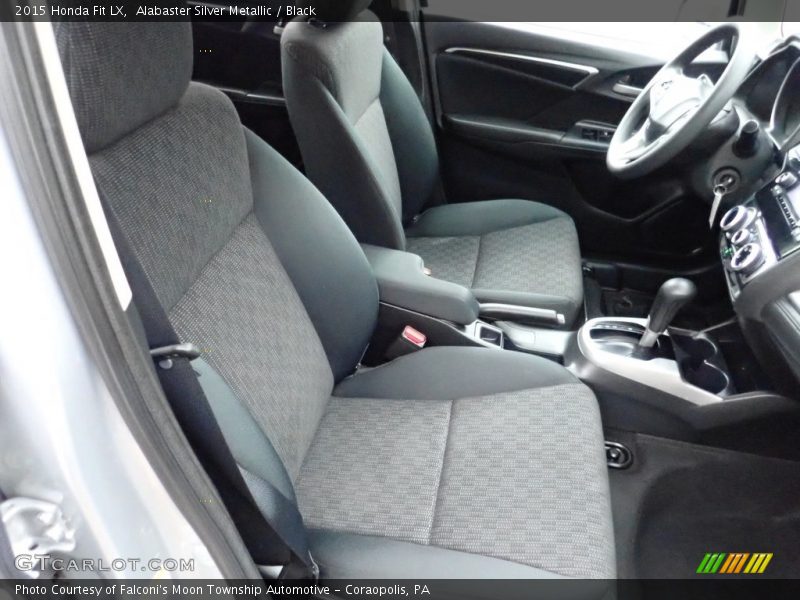 Alabaster Silver Metallic / Black 2015 Honda Fit LX
