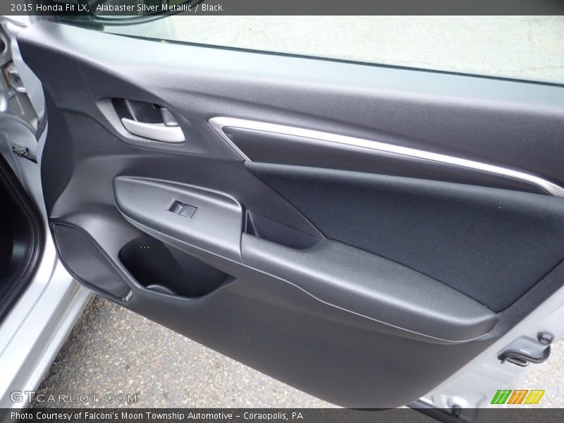 Alabaster Silver Metallic / Black 2015 Honda Fit LX