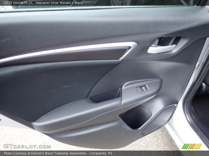 Alabaster Silver Metallic / Black 2015 Honda Fit LX