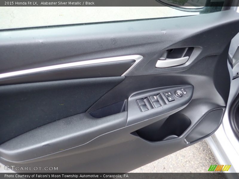 Alabaster Silver Metallic / Black 2015 Honda Fit LX