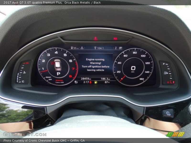 Orca Black Metallic / Black 2017 Audi Q7 3.0T quattro Premium Plus