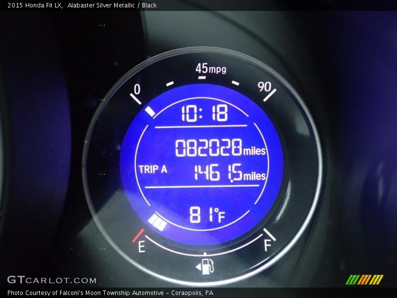 Alabaster Silver Metallic / Black 2015 Honda Fit LX