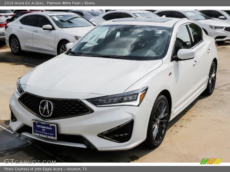 Platinum White Pearl / Ebony 2019 Acura ILX A-Spec