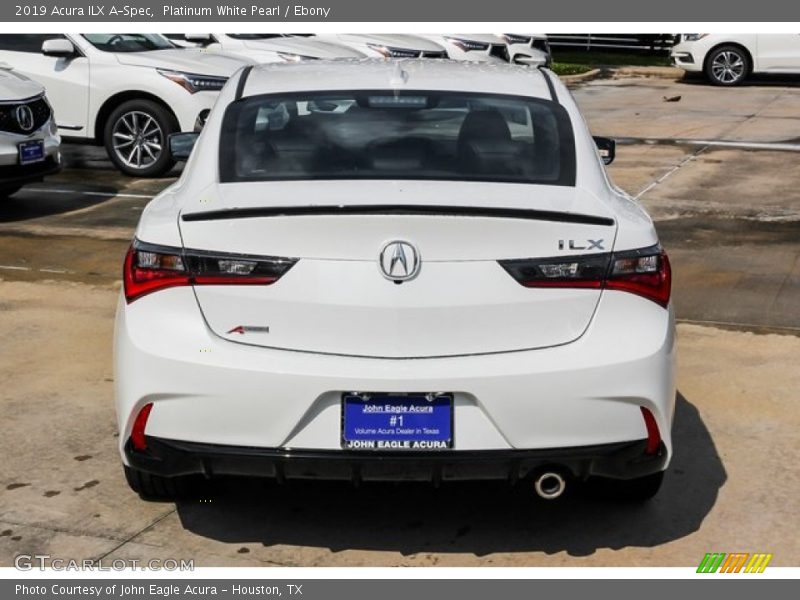 Platinum White Pearl / Ebony 2019 Acura ILX A-Spec
