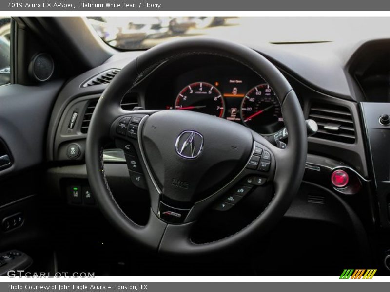 Platinum White Pearl / Ebony 2019 Acura ILX A-Spec