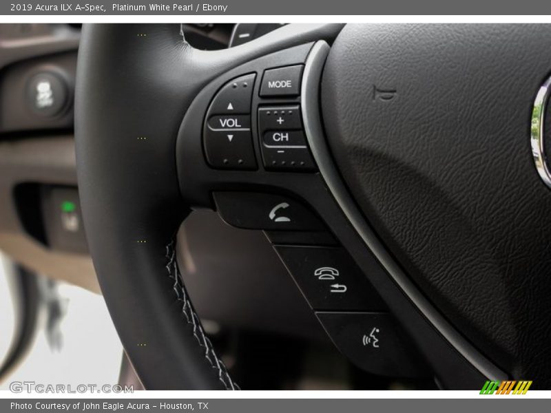 Platinum White Pearl / Ebony 2019 Acura ILX A-Spec