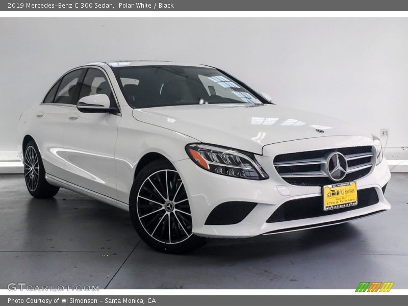 Polar White / Black 2019 Mercedes-Benz C 300 Sedan