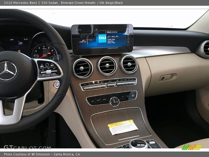 Emerald Green Metallic / Silk Beige/Black 2019 Mercedes-Benz C 300 Sedan