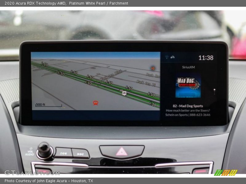 Navigation of 2020 RDX Technology AWD
