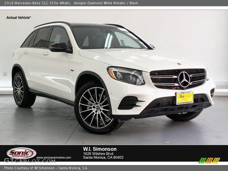 designo Diamond White Metallic / Black 2019 Mercedes-Benz GLC 350e 4Matic