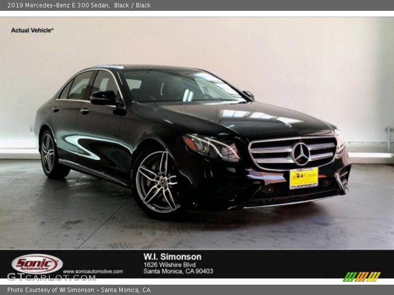 Black / Black 2019 Mercedes-Benz E 300 Sedan