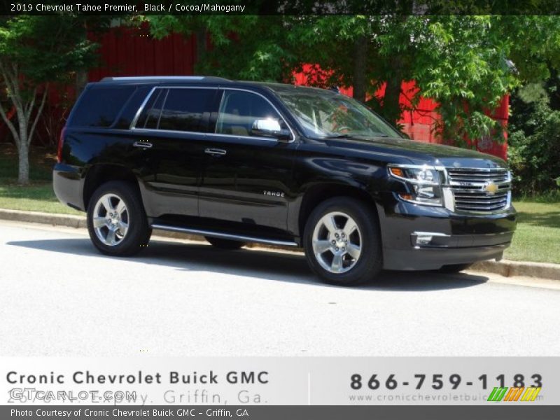 Black / Cocoa/Mahogany 2019 Chevrolet Tahoe Premier