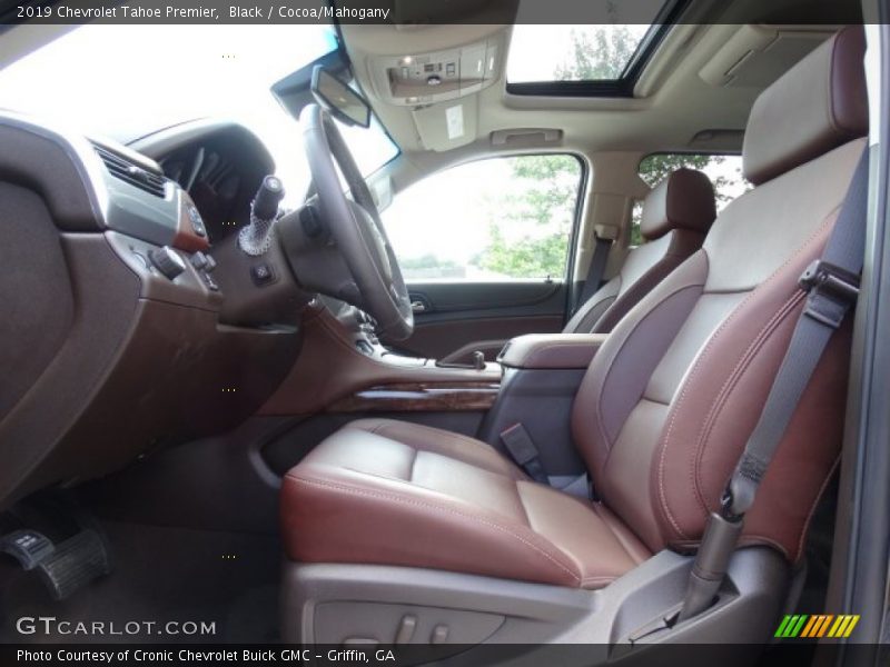 Front Seat of 2019 Tahoe Premier