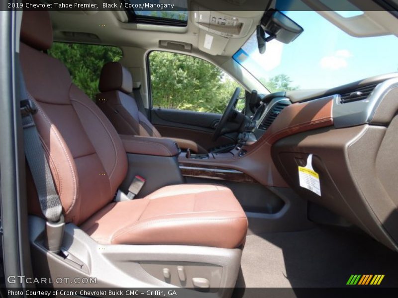 Front Seat of 2019 Tahoe Premier