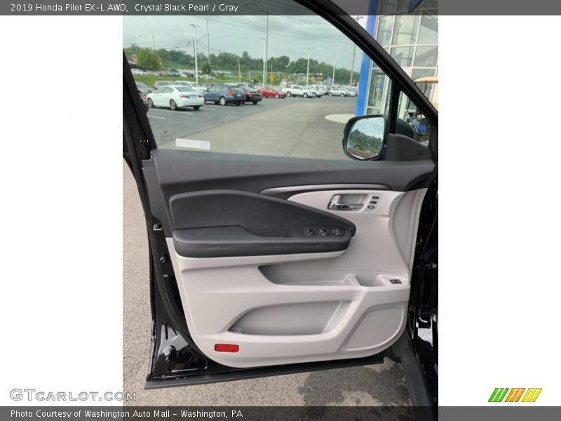 Crystal Black Pearl / Gray 2019 Honda Pilot EX-L AWD