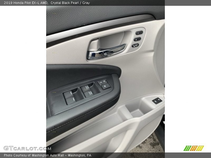 Crystal Black Pearl / Gray 2019 Honda Pilot EX-L AWD