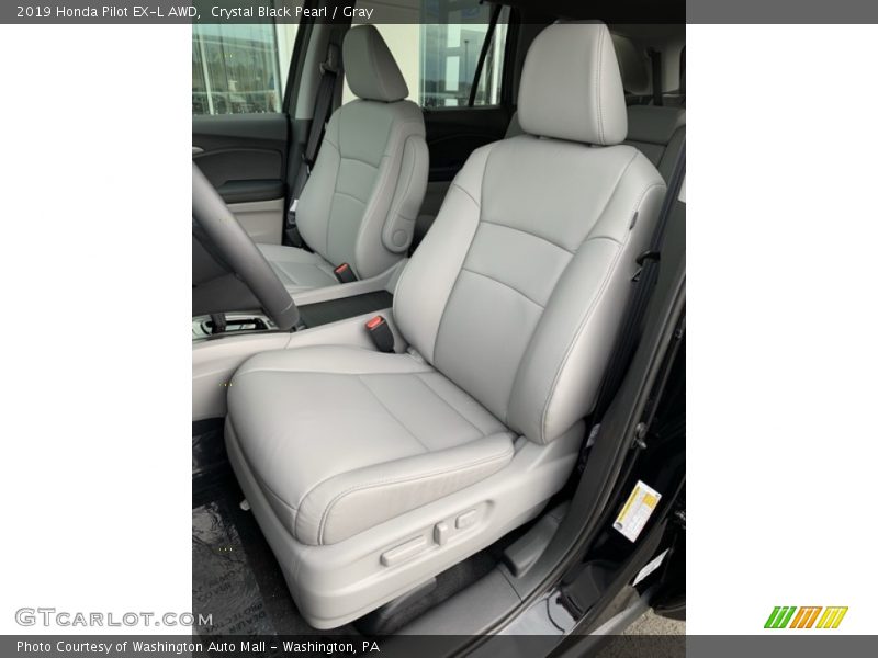 Crystal Black Pearl / Gray 2019 Honda Pilot EX-L AWD