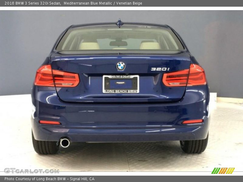 Mediterranean Blue Metallic / Venetian Beige 2018 BMW 3 Series 320i Sedan