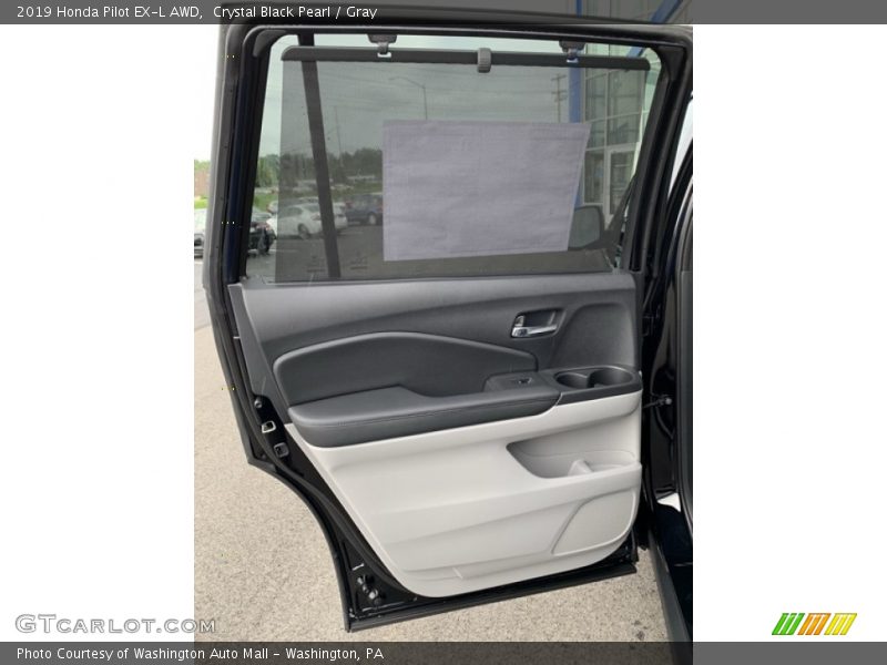 Crystal Black Pearl / Gray 2019 Honda Pilot EX-L AWD